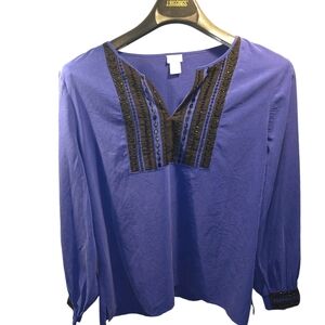 Chico's sz. Xlarge royal blue blouse